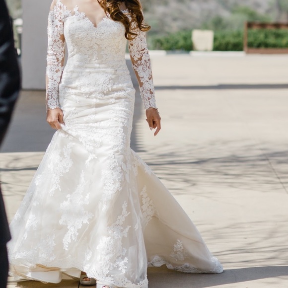 Pronovias Sheath Wedding Dress Lace Pronovias Vicki Pronovias